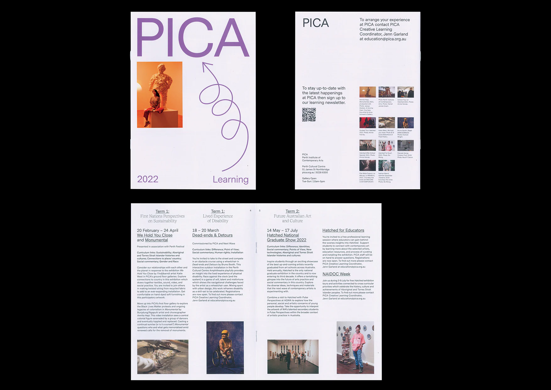 PICA learning programme publication connecting the gallery identity with educational activities